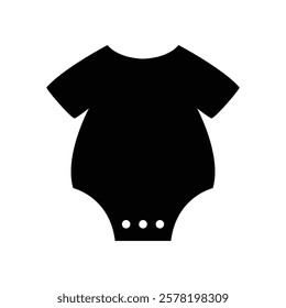 Baby Onesie Shape Silhouette illustration