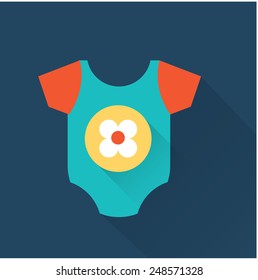 Baby onesie vector flat style