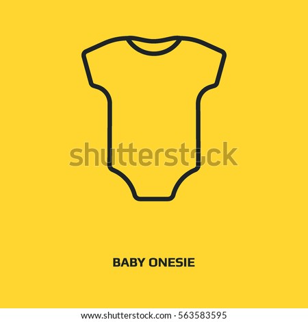 baby onesie vector icon