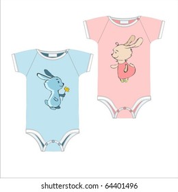 Baby onesies. Rabbits application