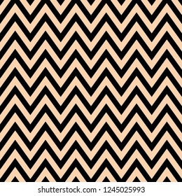 Baby orange color chevron pattern on black background