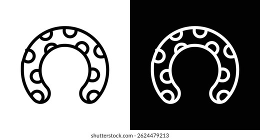 Baby orthopedic pillow icon. Logotype vector set