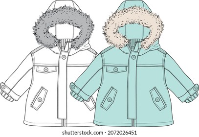 Baby outerwear design vector illustration, baby wear, baby clothing vector
