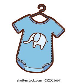 Baby outfit with elephant