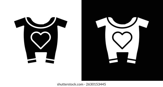 Baby overalls icon concept, vector illustration