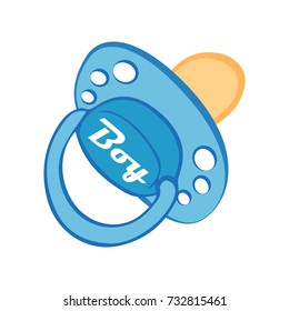 Baby pacifier blue.