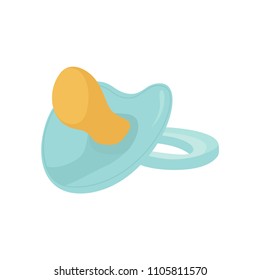Baby pacifier blue. Vector illustration. EPS 10. - Shutterstock ID 1105811570