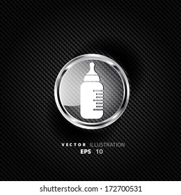 baby pacifier bottle icon