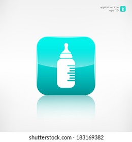 baby pacifier bottle icon