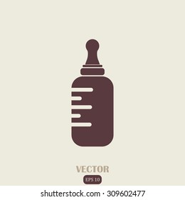 baby pacifier bottle icon