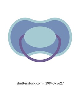Baby pacifier or dummy or soother in vector icon
