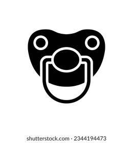Ilustración del vector de iconos rellenados por el Pacificador de Bebé