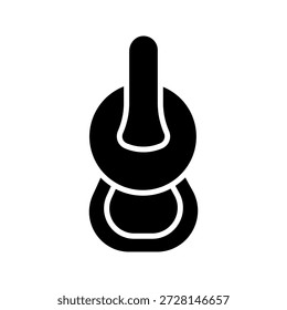Baby-Schnuller, grafisches Symbol, Vektor