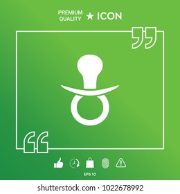  Baby pacifier icon