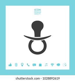  Baby pacifier icon
