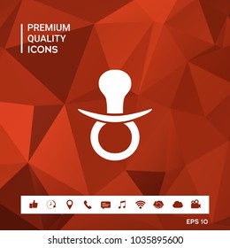  Baby pacifier icon