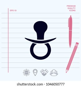  Baby pacifier icon