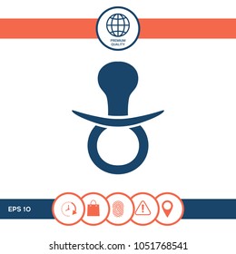  Baby pacifier icon