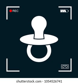 Baby pacifier -  icon