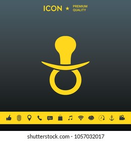  Baby pacifier icon