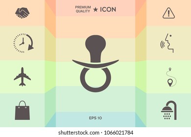  Baby pacifier icon