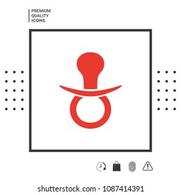  Baby pacifier icon