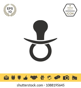  Baby pacifier icon