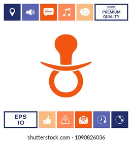  Baby pacifier icon