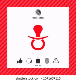 Baby pacifier icon