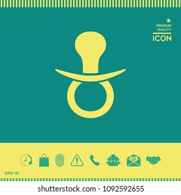  Baby pacifier icon