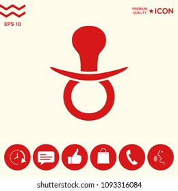  Baby pacifier icon