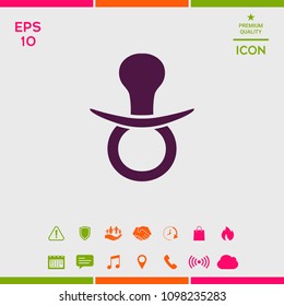  Baby pacifier icon