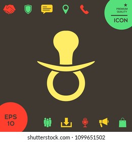  Baby pacifier icon