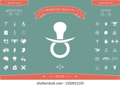  Baby pacifier icon