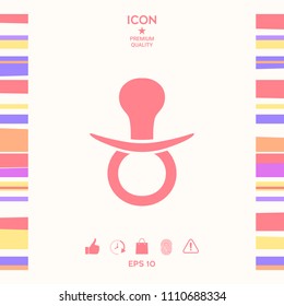  Baby pacifier icon