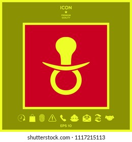  Baby pacifier icon