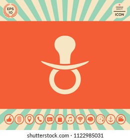  Baby pacifier icon