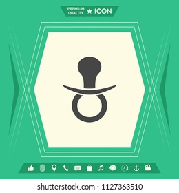  Baby pacifier icon
