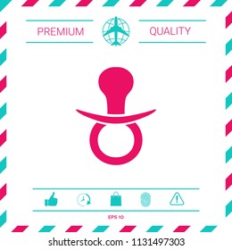  Baby pacifier icon