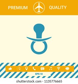  Baby pacifier icon