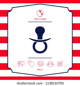  Baby pacifier icon