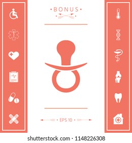  Baby pacifier icon