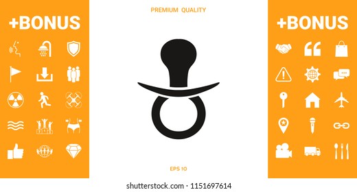  Baby pacifier icon