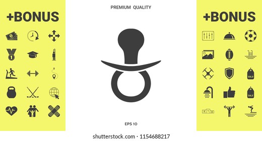  Baby pacifier icon