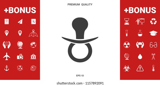  Baby pacifier icon