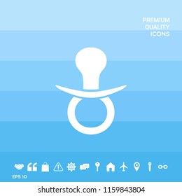  Baby pacifier icon