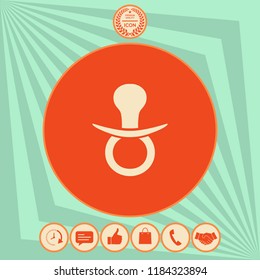  Baby pacifier icon