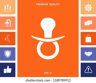 Baby pacifier icon