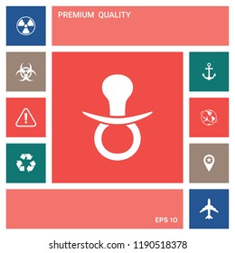  Baby pacifier icon