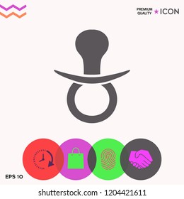  Baby pacifier icon
